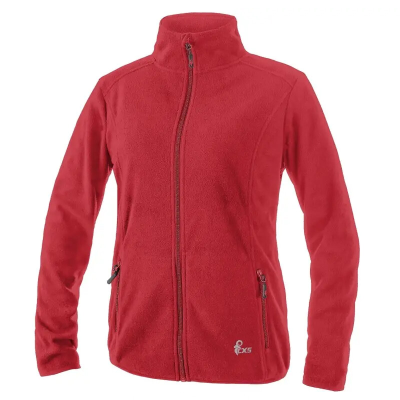 Mikina GRANBY LADY fleecov&aacute; d&aacute;mska červen&aacute; L