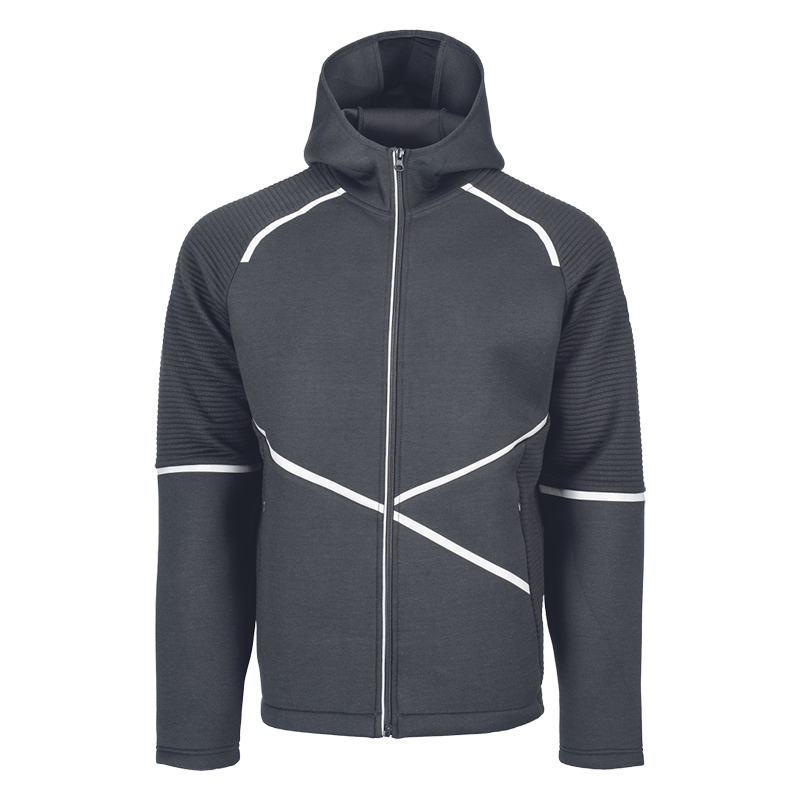 Mikina L-SURE CRAIG s kapucňou čierna 4XL