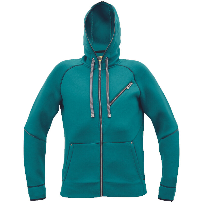 Mikina NEURUM s kapucňou petrolejov&aacute; XXL