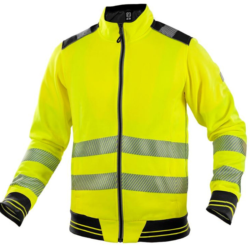 Mikina SIGNAL Hi-Vis reflexn&aacute; žlto-čierna XXXL