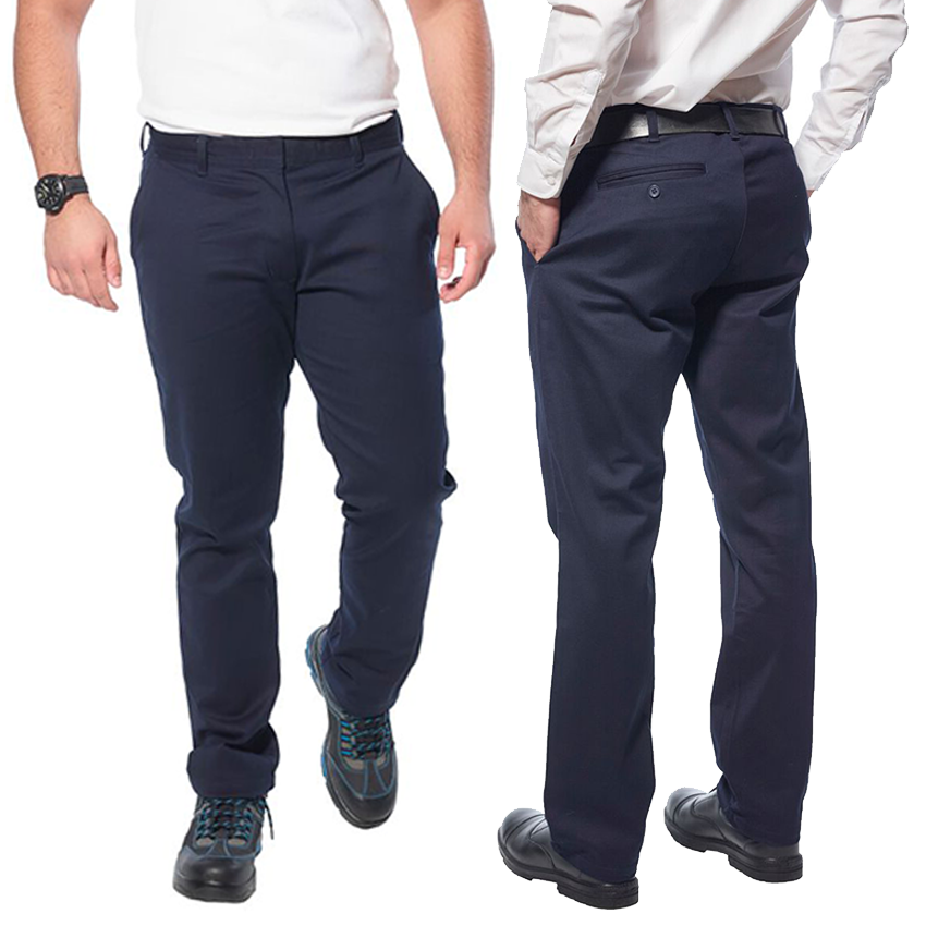 Montérkové nohavice S232 CHINO SLIM STREČ do pása