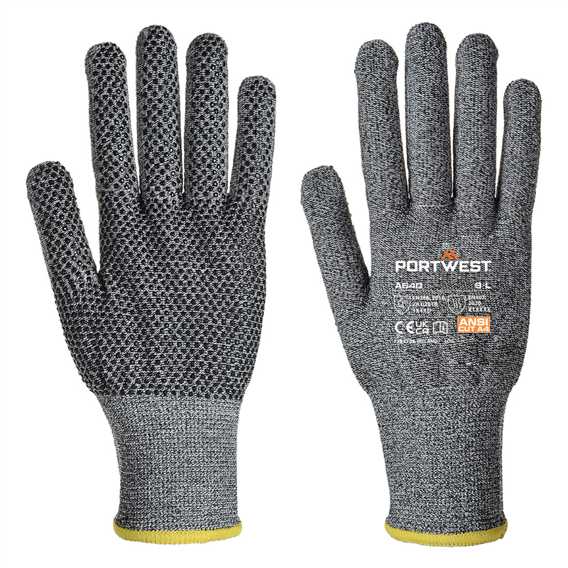 Neporezné rukavice A640 SABRE-DOT s PVC terčíkmi