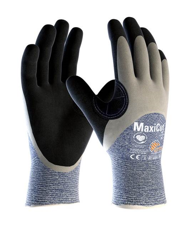 Neporezné rukavice ATG MaxiCut OIL 34-505 máčané v nitrile