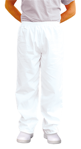 Nohavice 2208 pánske celoguma biele veľ. XL