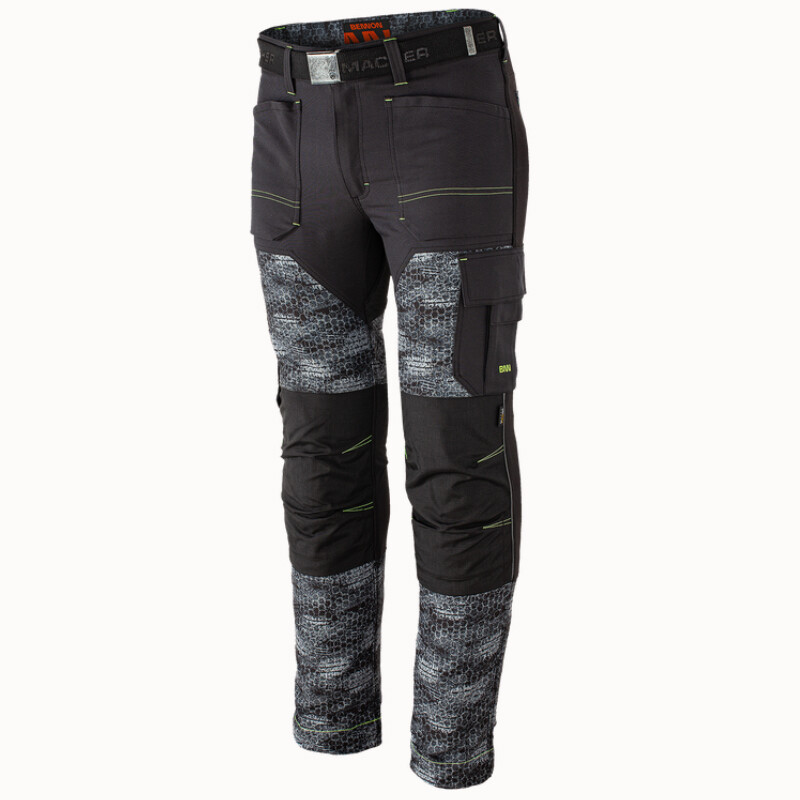 Nohavice BENNON PREDATOR TROUSERS BLACK/GREY čierna-sivý maskáč č.48