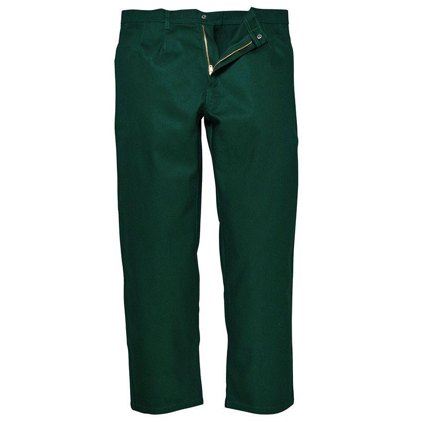 Nohavice BZ30 do pása 100%BA 330g/m2 nehorľavé zelené XL