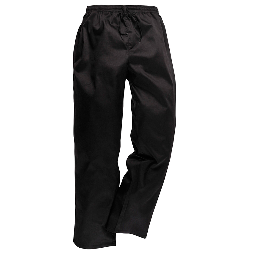 Nohavice C070 na šnúrku čierne predĺžené (194 cm)