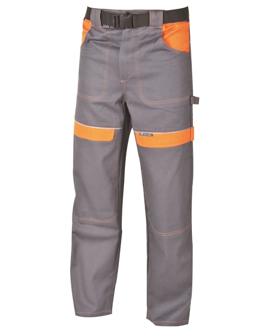 Nohavice COOL TREND do pása sivo-oranžové č.66