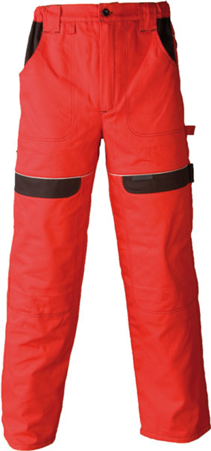 Nohavice COOL TREND do pása skrátené (170 cm) červené č.46