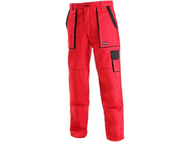 Nohavice CXS LUXY JOSEF predĺžené (194 cm) červeno-čierne č.50