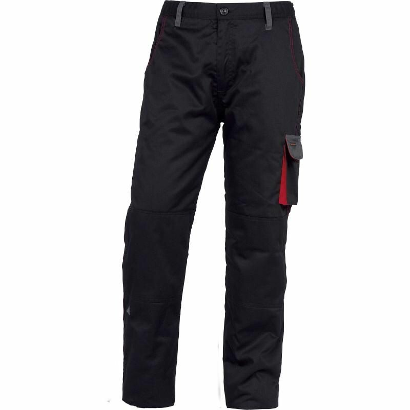 Nohavice D-MACH do pása zateplené čierno-červená XL