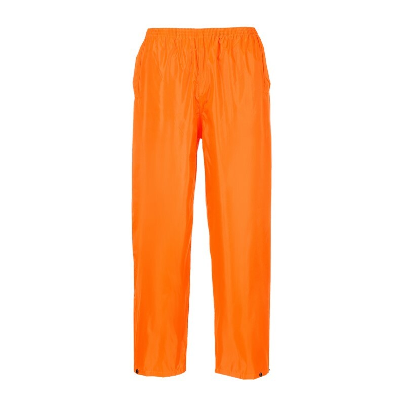 Nohavice do dažďa S441 oranžová XXXL