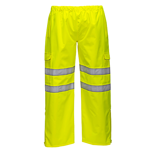 Nohavice do dažďa S597 Hi-Vis reflexná žltá XL
