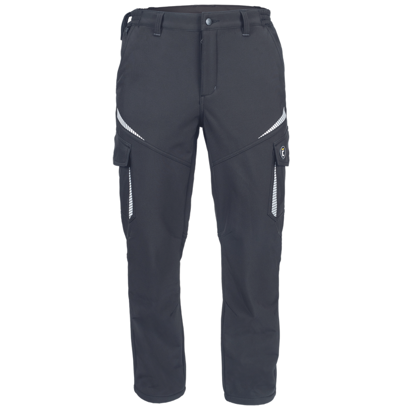 Nohavice EMERTON STR do p&aacute;sa softshellov&eacute; zateplen&eacute; čierna S 