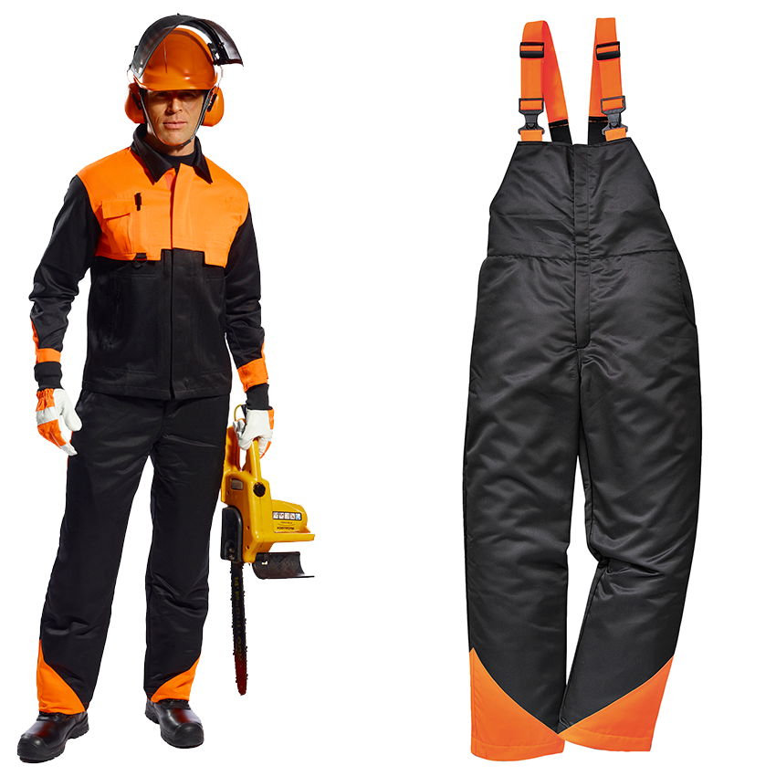 Nohavice OAK CHAINSAW pilč&iacute;cke s n&aacute;prsenkou L