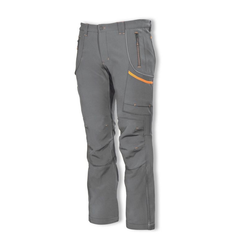 Nohavice PROMACHER SOLON softshellov&eacute; zateplen&eacute; siv&aacute; č.56