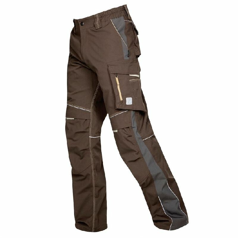 Nohavice URBAN+ do pása skrátené (170 cm) hnedá XL