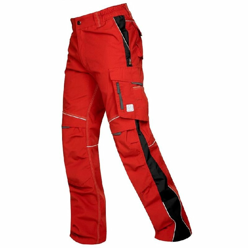 Nohavice URBAN+ do pása skrátené (170 cm) jasne červená L
