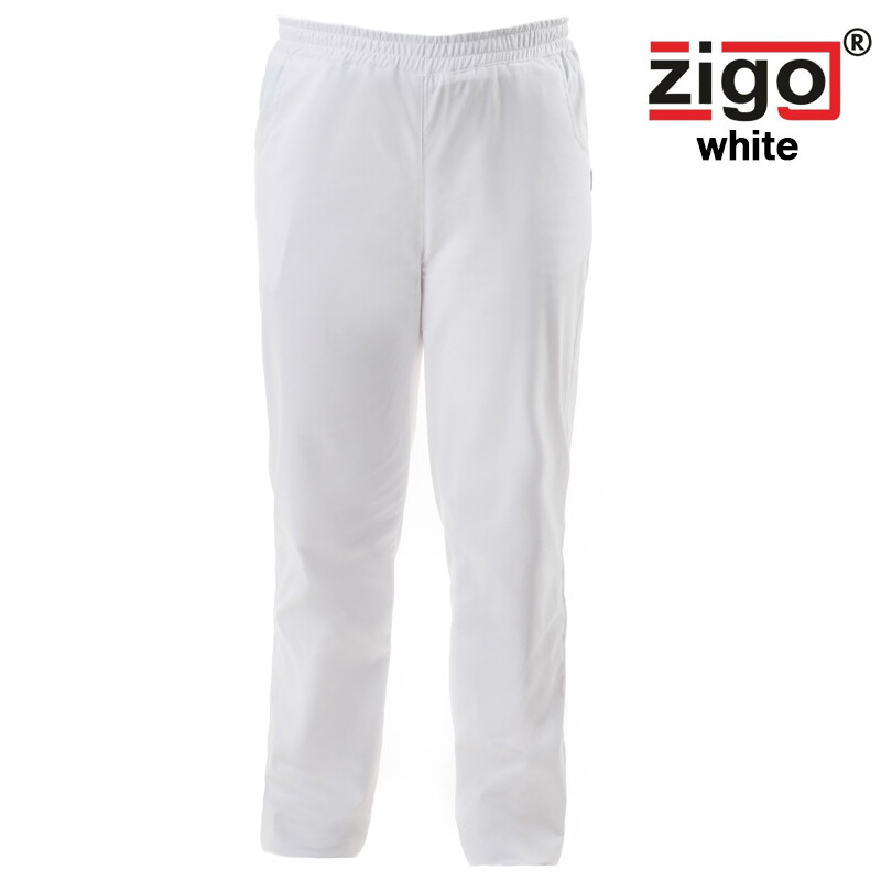 Nohavice ZIGO LENKA celoguma s elastanom biele 4XL (58-60)