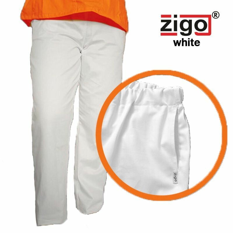 Nohavice ZIGO LUCIA dámske biele - celoguma