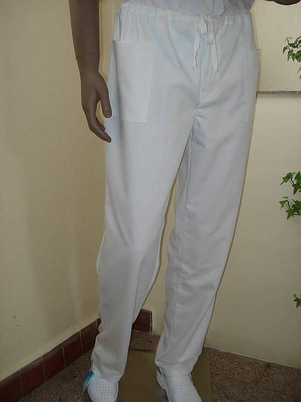 Nohavice ZIGO pánske biele na šnúrku