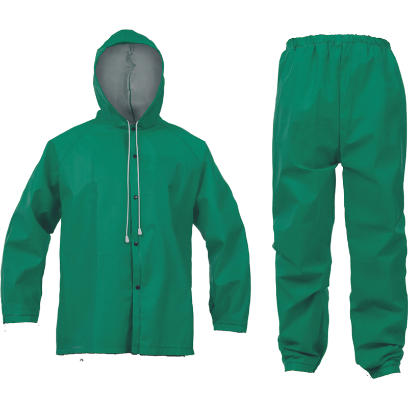 Oblek do dažďa TOMAGA SET zelen&aacute; XL