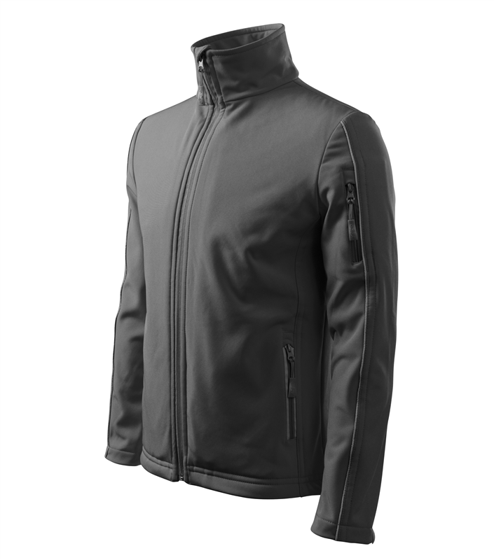 Bunda SOFTSHELL JACKET pánska oceľovo sivá 3XL Bunda SOFTSHELL JACKET pánska oceľovo sivá 3XL