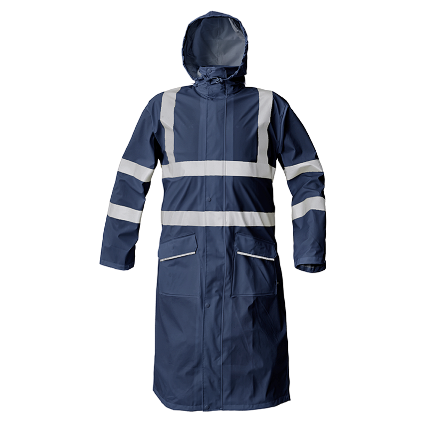 Pl&aacute;&scaron;ť do dažďa SIRET reflexn&yacute; tmavomodr&yacute; (navy) L