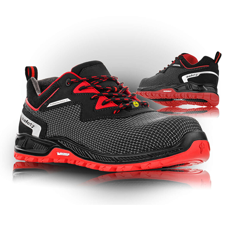 Poltop&aacute;nky MILWAUKEE S3 čierno-červen&eacute; č.45