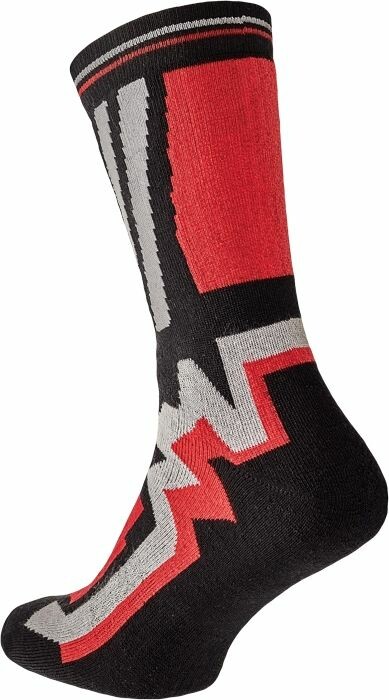 Ponožky KNOXFIELD LONG čierno-červená č.39-40
