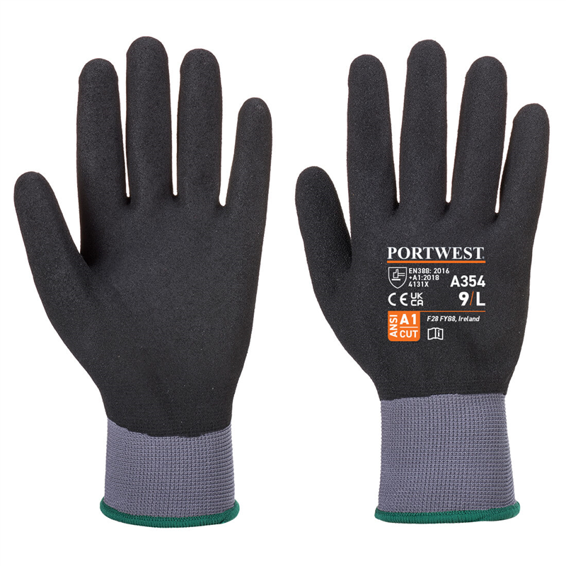 Pracovné rukavice A354 DermiFlex Ultra Pro máčané v nitrile