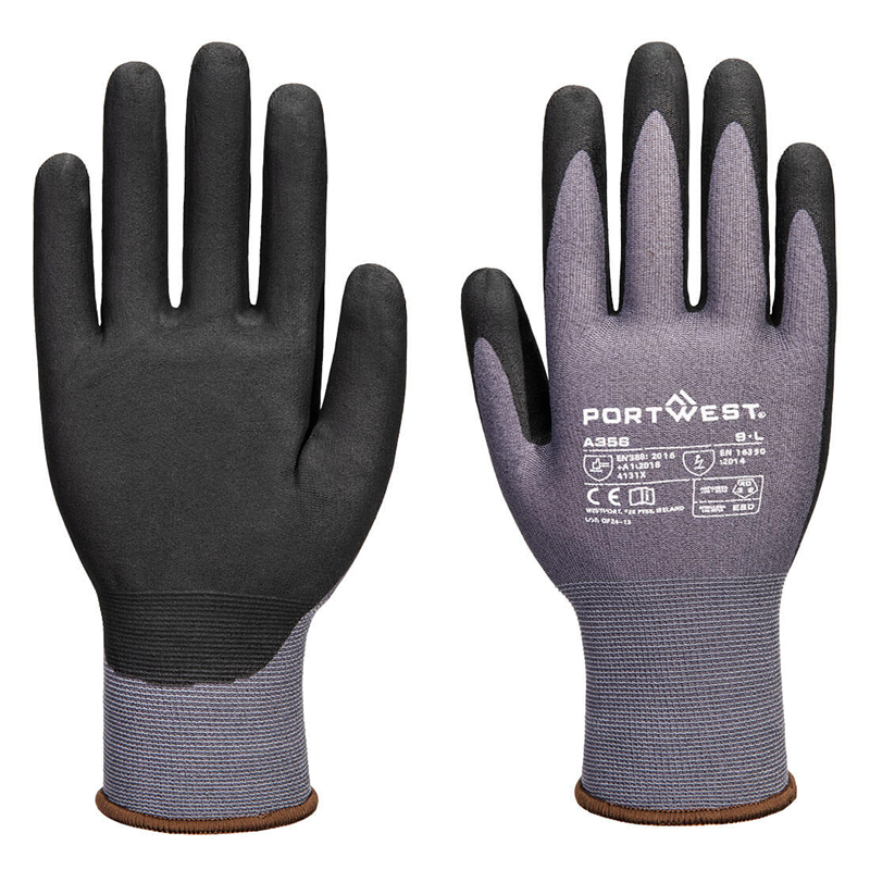 Pracovné rukavice A356 Nitrile Essential máčané v nitrile (1bal=12párov)