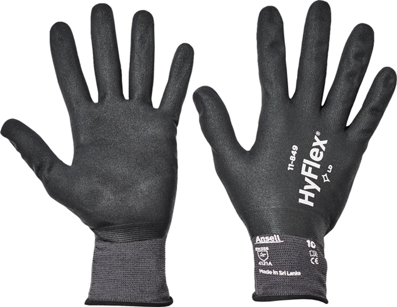 Pracovné rukavice ANSELL HYFLEX 11-849 máčané v nitrile