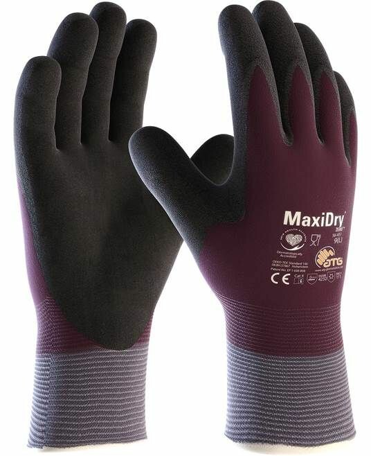 Pracovné rukavice ATG MaxiDry ZERO 56-451 máčané v nitrilovej pene