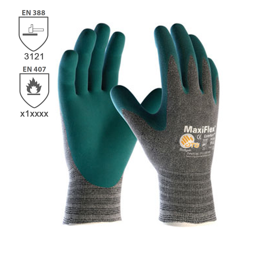 Pracovné rukavice ATG MaxiFlex COMFORT máčané v nitrilovej pene