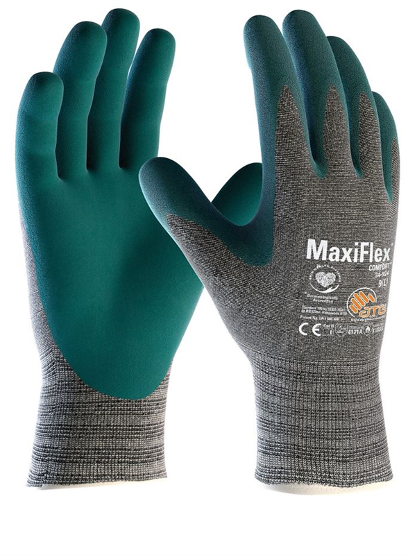 Pracovné rukavice ATG MaxiFlex COMFORT máčané v nitrilovej pene (balené)