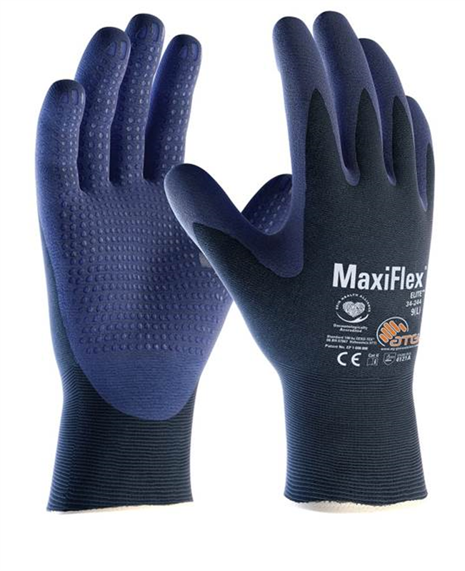 Pracovné rukavice ATG MaxiFlex ELITE 34-244 máčané v nitrile