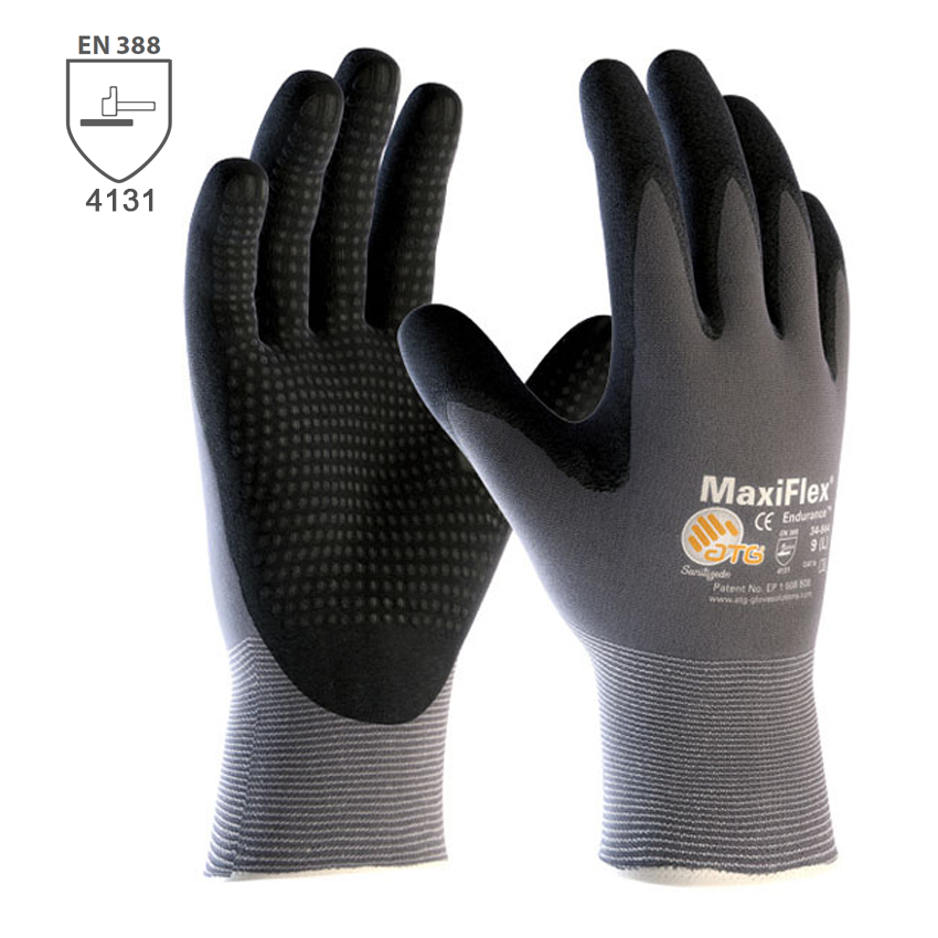 Pracovné rukavice ATG MaxiFlex ENDURANCE 34-844 máčané v nitrilovej pene