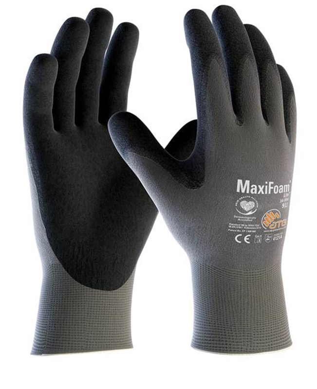 Pracovné rukavice ATG MaxiFoam LITE 34-900 máčané v nitrile (s blistrom)