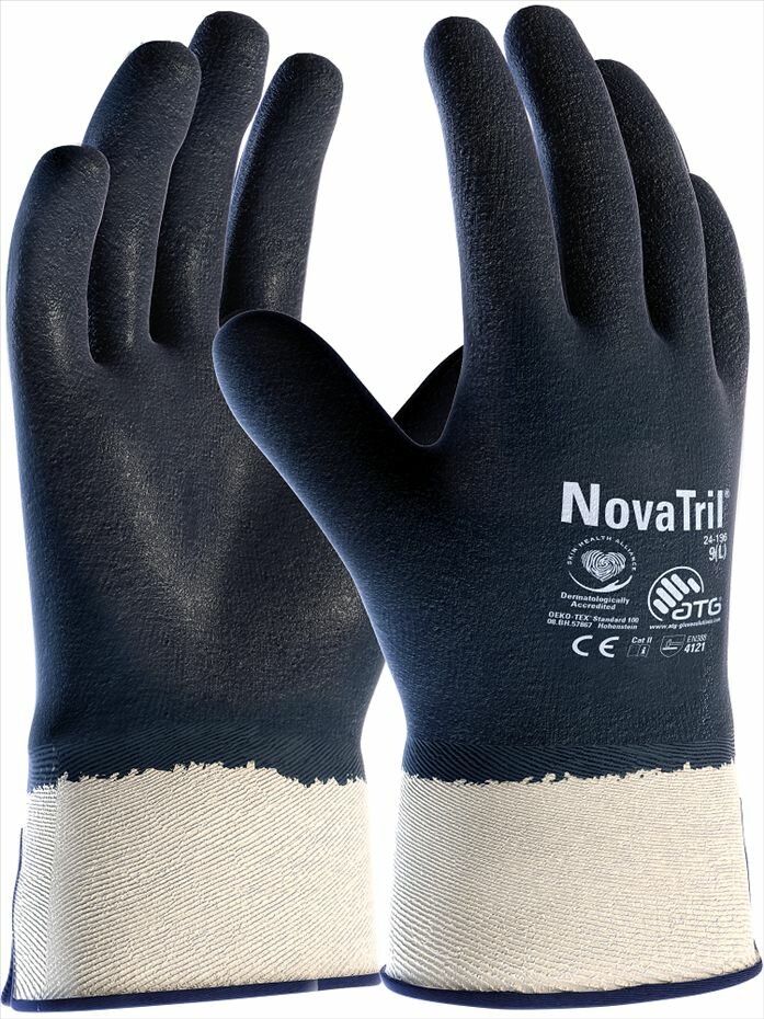 Pracovné rukavice ATG NOVATRIL 24-196 máčané v nitrile