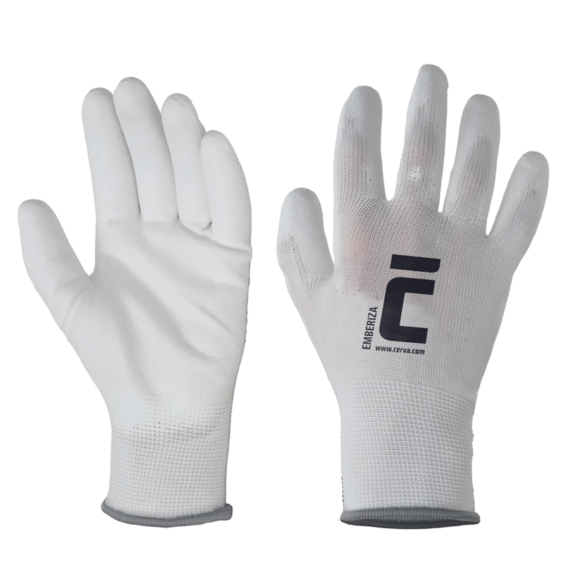 Pracovn&eacute; rukavice EMBERIZA m&aacute;čan&eacute; v polyuret&aacute;ne (balen&eacute;)