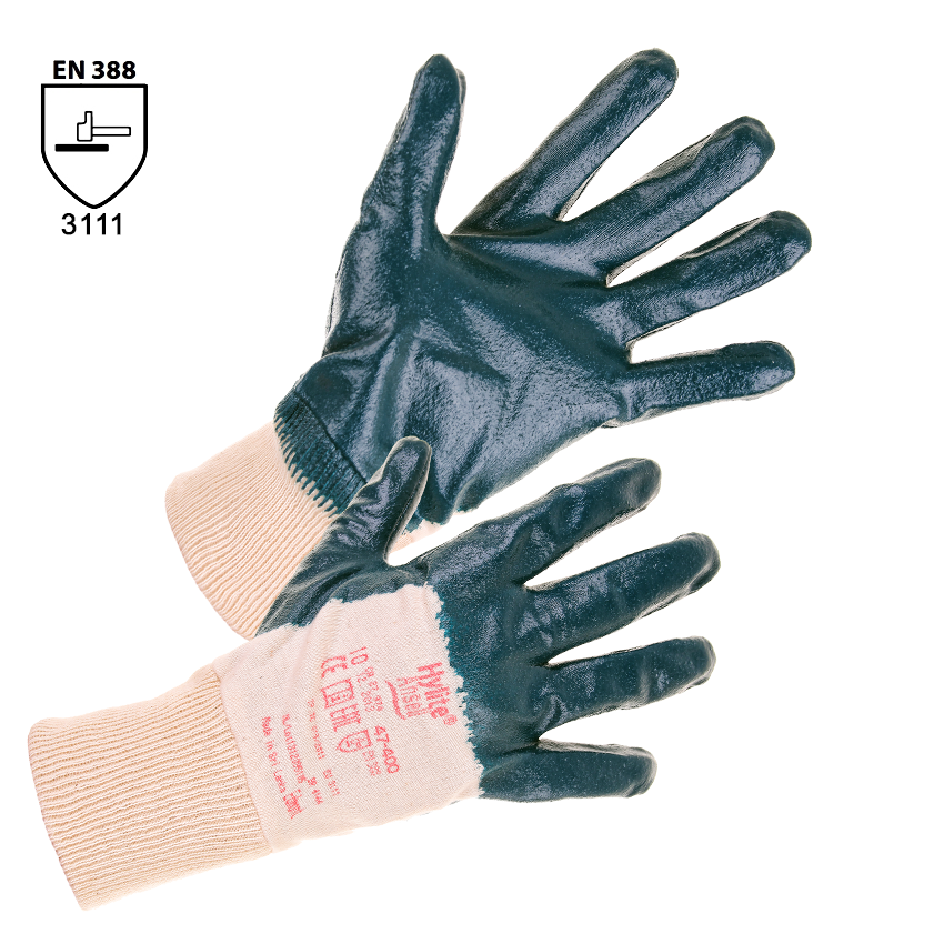 Pracovné rukavice HYLITE 47-400 (Ansell) máčané v nitrile