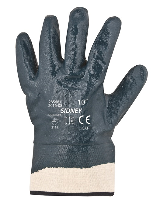 Pracovné rukavice SIDNEY máčané v nitrile Pracovné rukavice SIDNEY máčané v nitrile