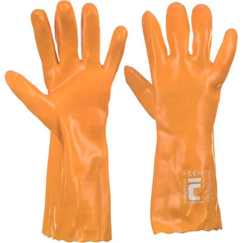 Pracovné rukavice STANDARD PLUS máčané v PVC