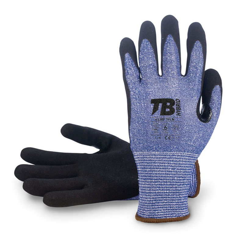 Pracovné rukavice TB 413RF TFLN máčané v latexe