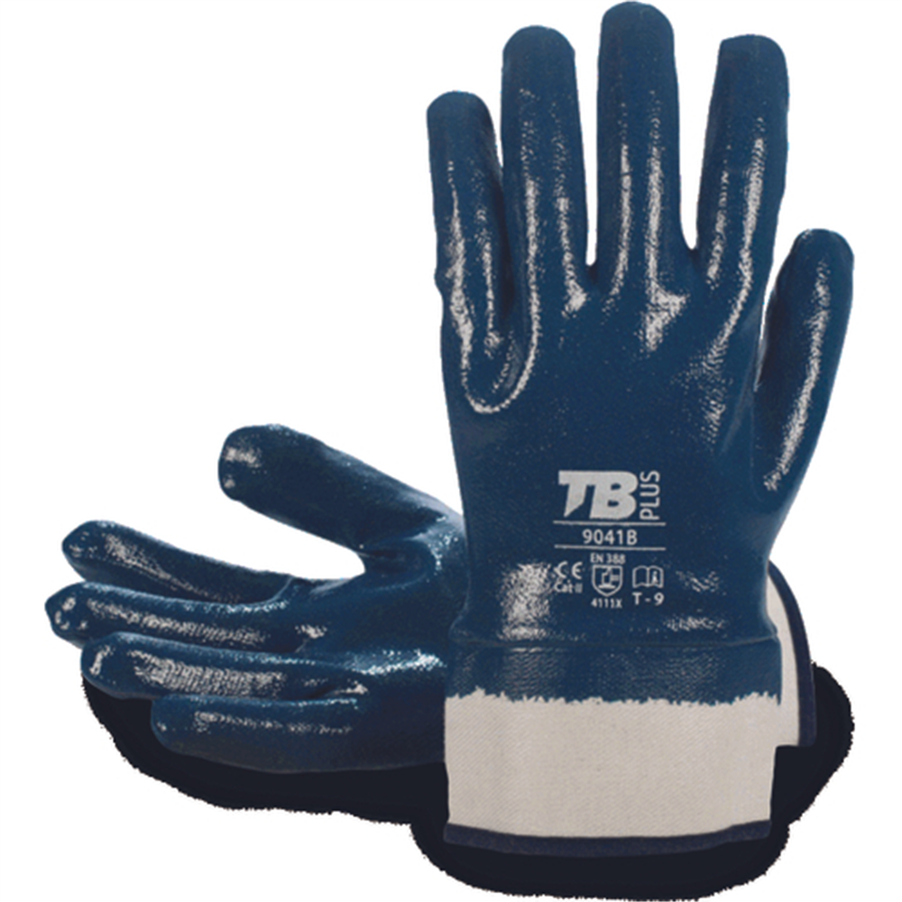 Pracovné rukavice TB 9041B máčané v nitrile