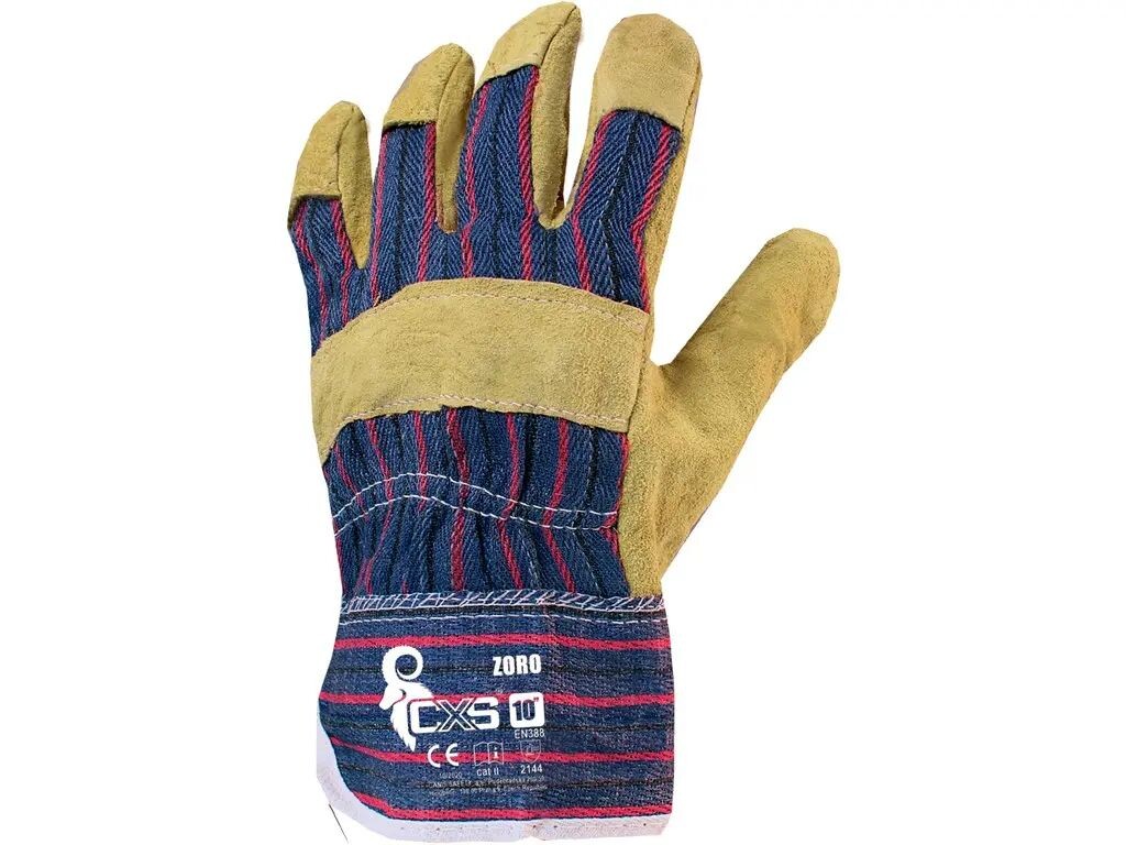 Pracovn&eacute; rukavice ZORO kombinovan&eacute; (s blistrom)