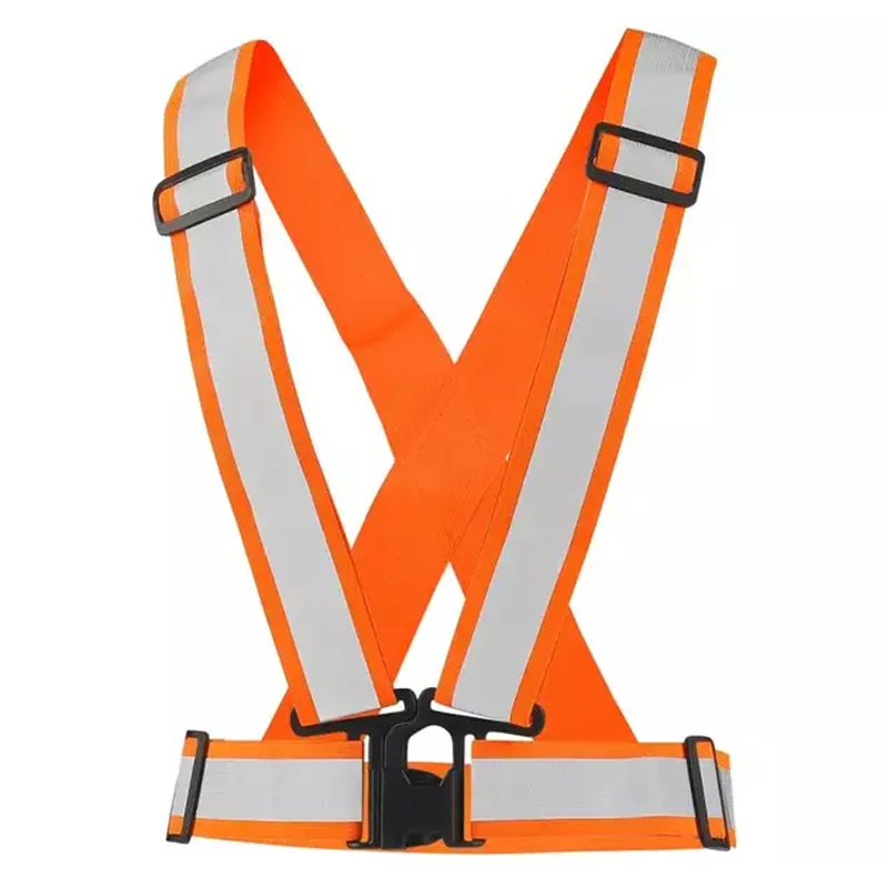 Ramenn&yacute; reflexn&yacute; p&aacute;s CROSS BELT elastick&yacute; oranžov&yacute;