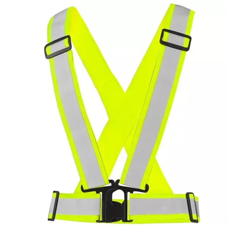 Ramenn&yacute; reflexn&yacute; p&aacute;s CROSS BELT elastick&yacute; žlt&yacute;