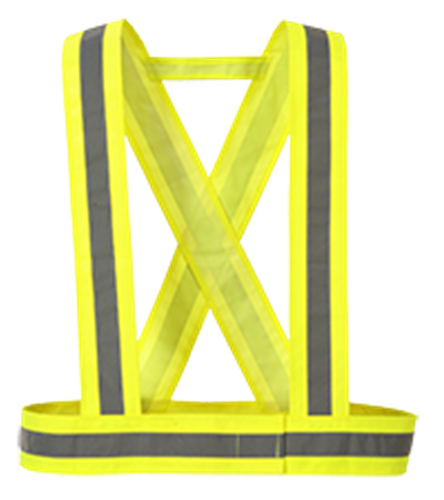 Ramenný reflexný pás HV55 Hi-Vis žltá 